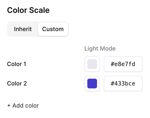 Color scale picker